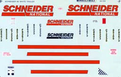 Schneider National 48' or 53' Trailer - White Scheme