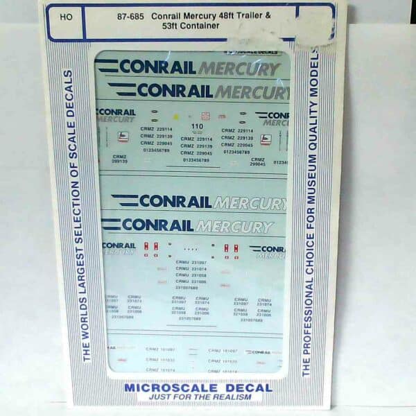 Conrail Mercury 48' Trailer and 53' Container