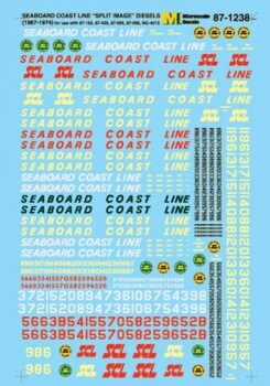 HO Scale - Seaboard Coast Line Split Image Diesels